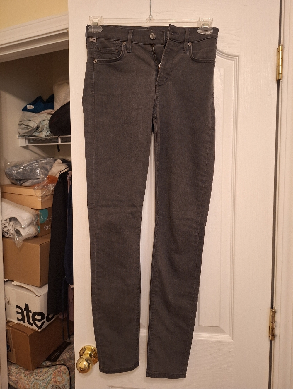 Citizens Of Humanity Gray Skinny Jeans - Classic Slim Fit Size 26